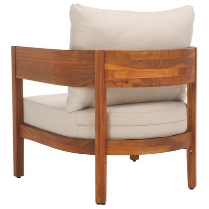 Noha Acacia Outdoor Wood Accent Chair - Set of 2