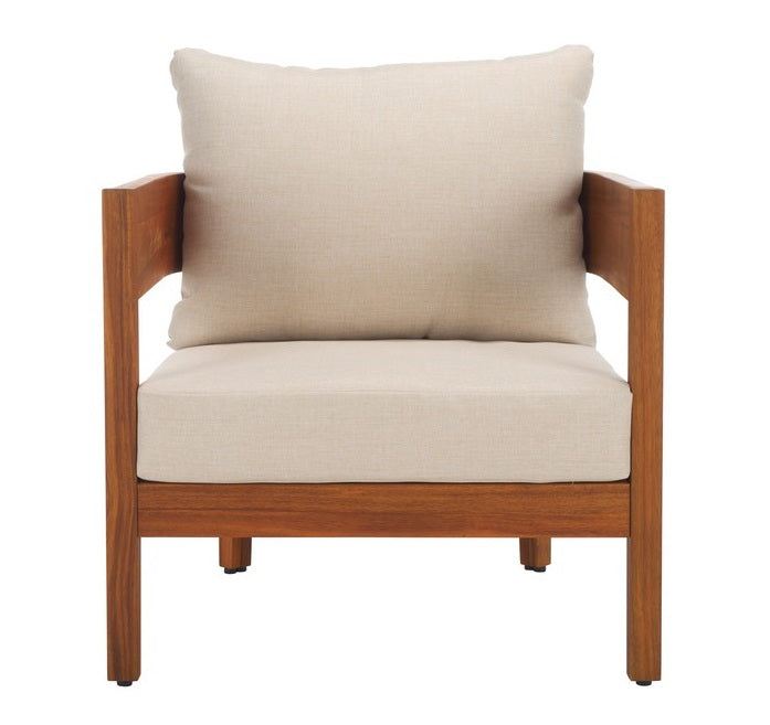 Noha Acacia Outdoor Wood Accent Chair - Set of 2