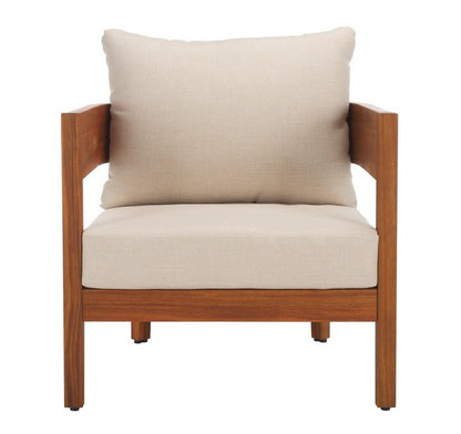 Noha Acacia Outdoor Wood Accent Chair - Set of 2