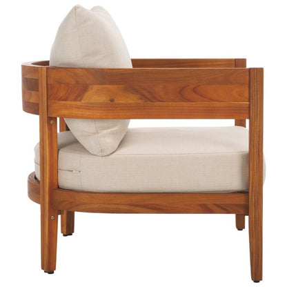 Noha Acacia Outdoor Wood Accent Chair - Set of 2