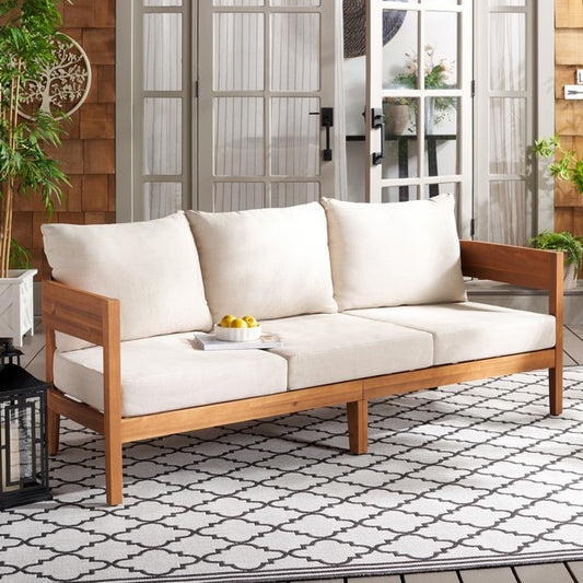 D'elsa 76 in. Acacia Wood Outdoor Sofa