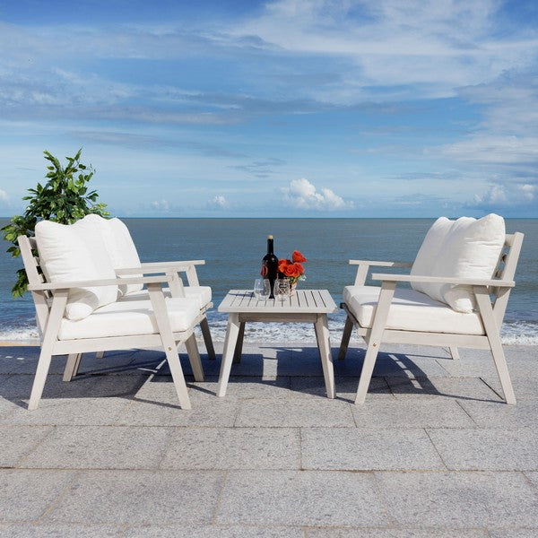 Malafrasca 4 Piece Acacia Wood Outdoor Living Set