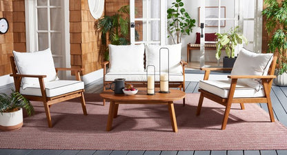 Severo 4 Piece Acacia Wood Outdoor Living Set