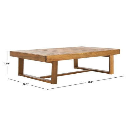 Orvieto 50 in. Acacia Wood Outdoor Coffee Table