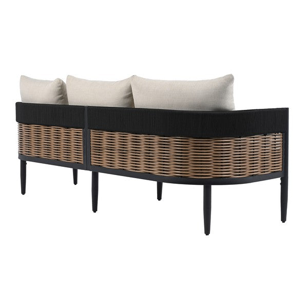 Settimo 78 in. Rattan Outdoor Sofa