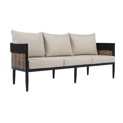 Settimo 78 in. Rattan Outdoor Sofa