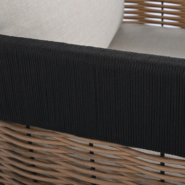 Zevio Swivel Outdoor Accent Chair