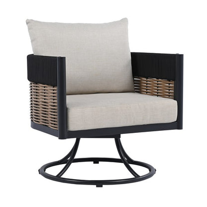 Zevio Swivel Outdoor Accent Chair