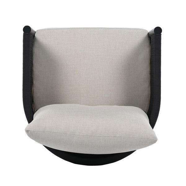 Zevio Swivel Outdoor Accent Chair