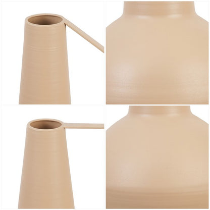 Bolzano Beige Iron Vase - Set of 2