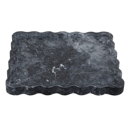 Povo Scalloped Edges Marble Tray