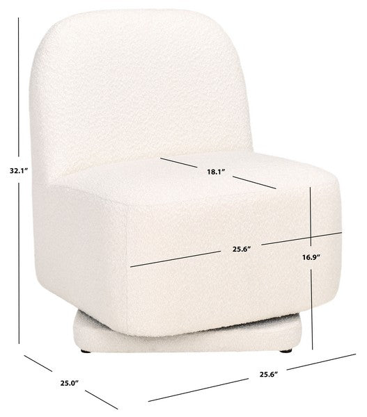 Arconate Boucle Swivel Accent Chair