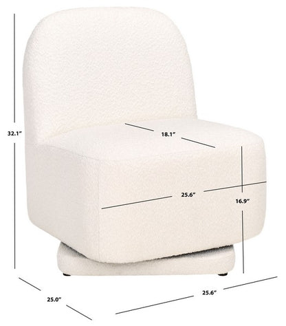 Arconate Boucle Swivel Accent Chair