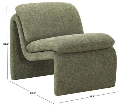 Vestini Performance Fabric Accent Chair - Green