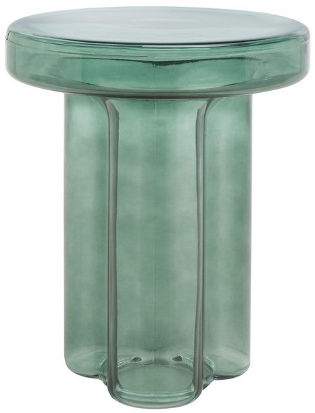 Muggio 18 in. Glass Accent Table - Green