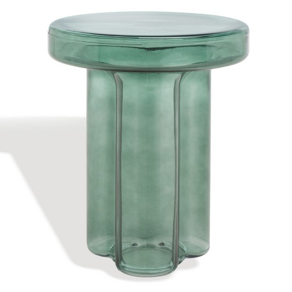 Muggio 18 in. Glass Accent Table - Green