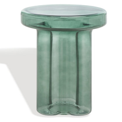 Muggio 18 in. Glass Accent Table - Green