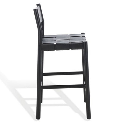 Mameli Woven Leather Counter Stool