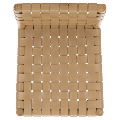 Prazzo Woven Leather Counter Stool