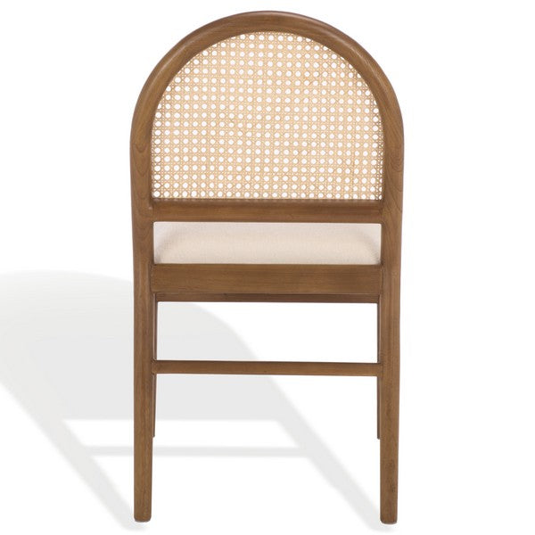 Ginosa Rattan and Leather Dining Chair - Set of 2