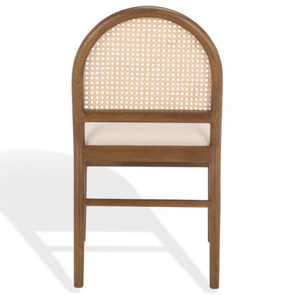 Ginosa Rattan and Leather Dining Chair - Set of 2