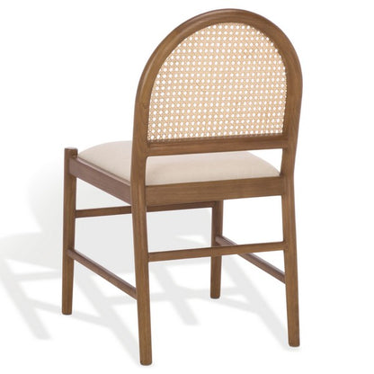 Ginosa Rattan and Leather Dining Chair - Set of 2