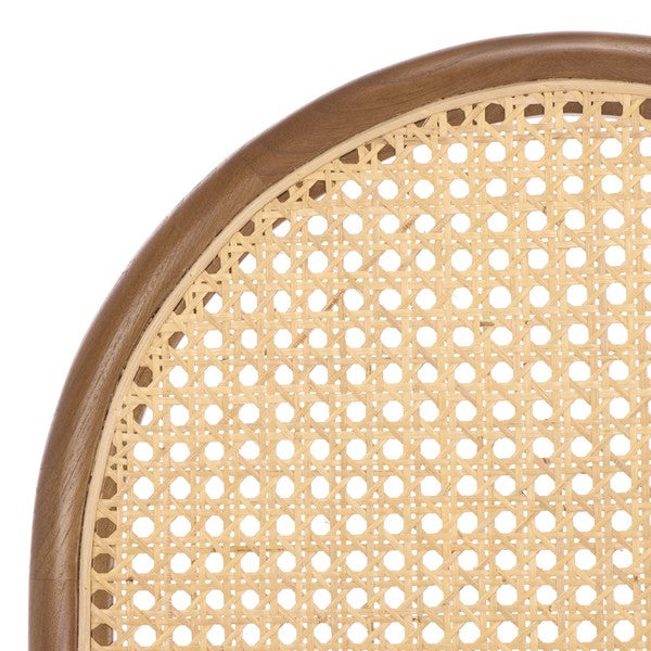 Ginosa Rattan and Leather Dining Chair - Set of 2