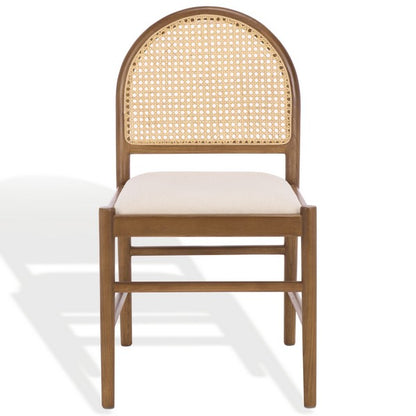 Ginosa Rattan and Leather Dining Chair - Set of 2