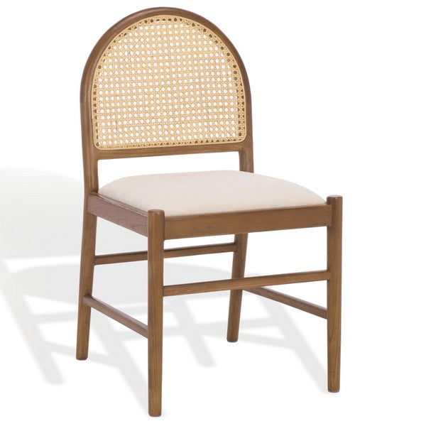 Ginosa Rattan and Leather Dining Chair - Set of 2