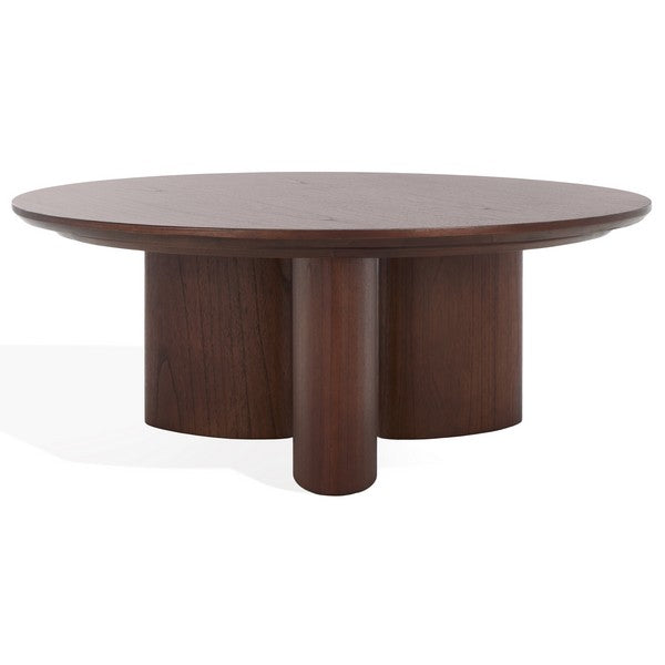 Borsano 38 in. Rubber Wood Coffee Table