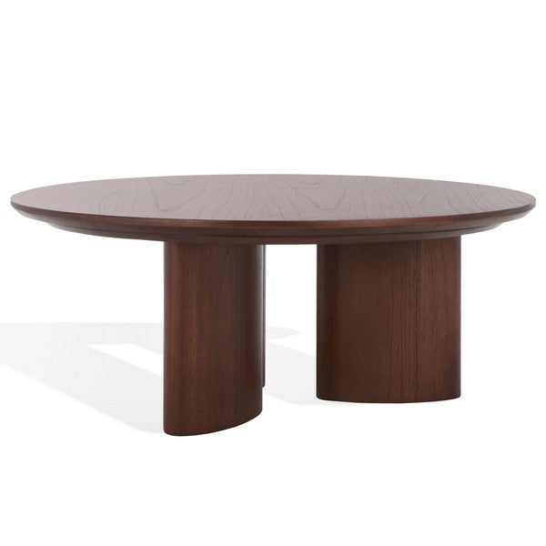 Borsano 38 in. Rubber Wood Coffee Table