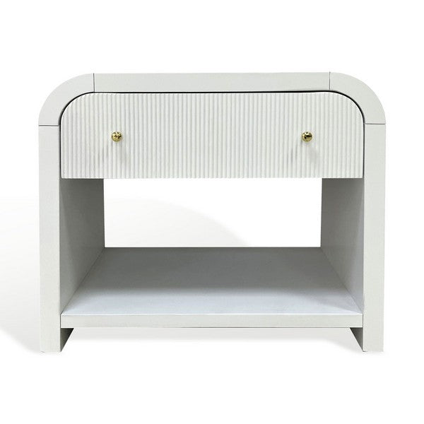 Catania 30 in. Nightstand - White