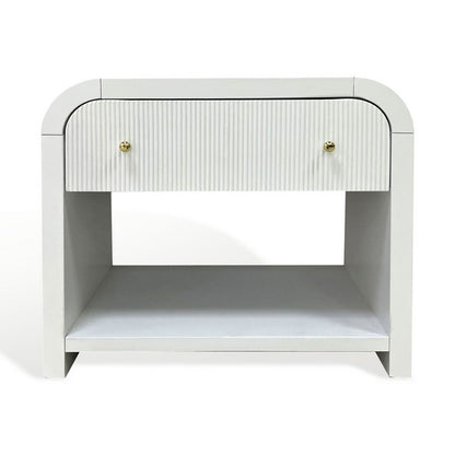 Catania 30 in. Nightstand - White