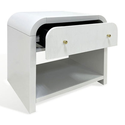 Catania 30 in. Nightstand - White