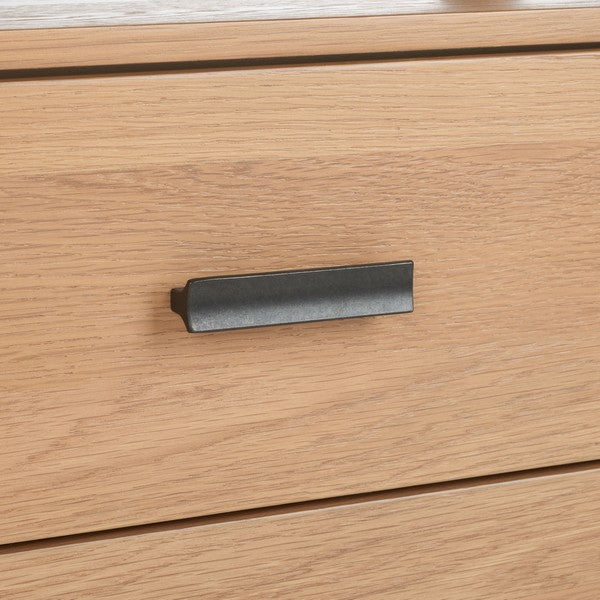 Bordonaro 29 in. Oak Veneer Nightstand