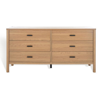 Bordonaro 66 in. Oak Veneer Dresser - Natural