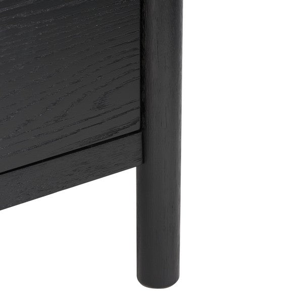 Bordonaro 66 in. Oak Veneer Dresser - Black