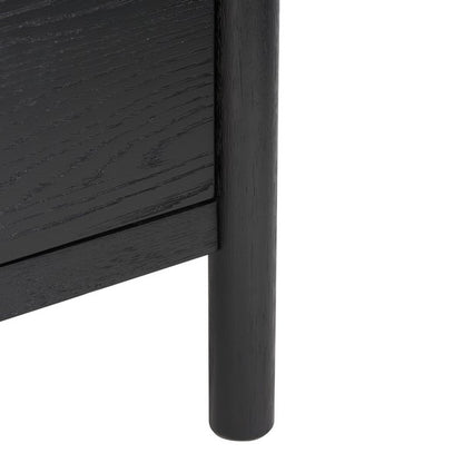 Bordonaro 66 in. Oak Veneer Dresser - Black