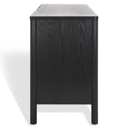 Bordonaro 66 in. Oak Veneer Dresser - Black