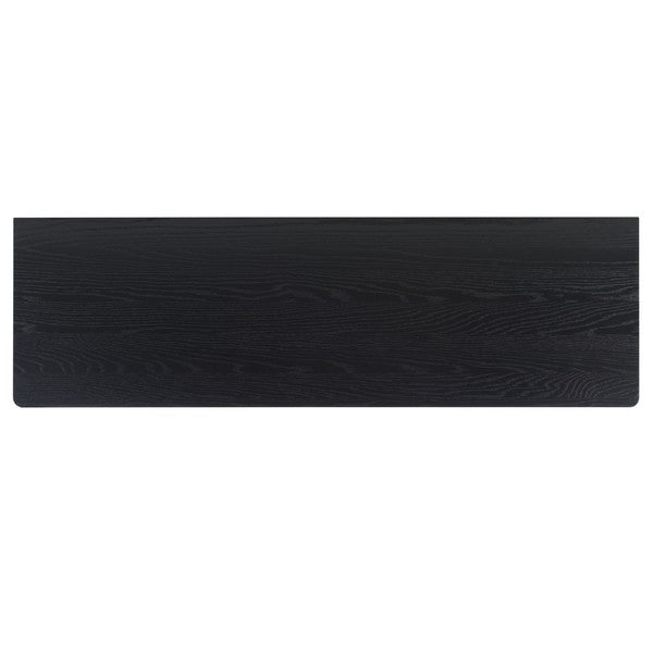 Bordonaro 66 in. Oak Veneer Dresser - Black