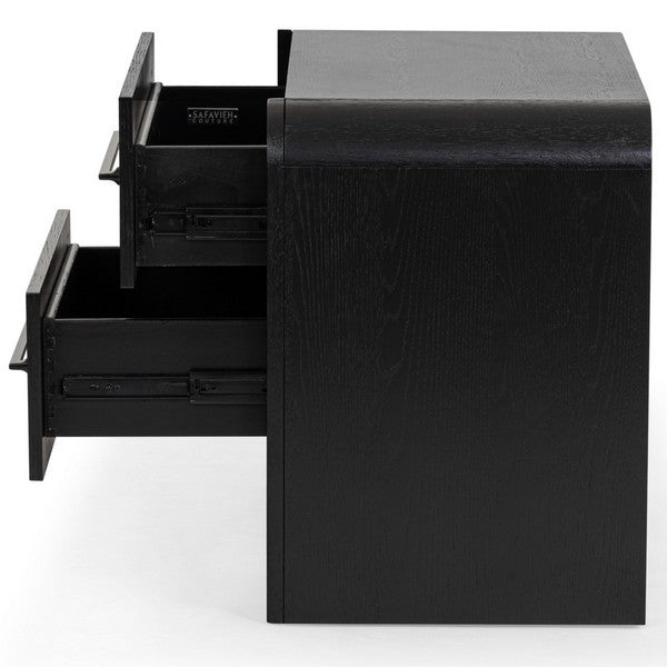 Varesino 29 in. Rubberwood Nightstand