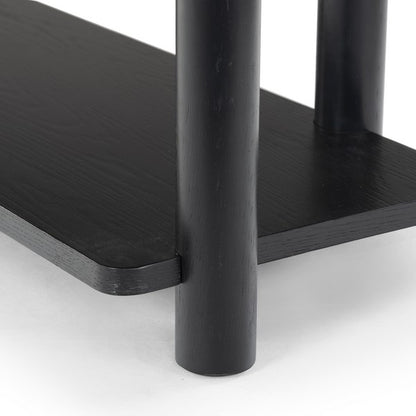 Orsano 60 in. Solid Rubberwood Console Table - Black