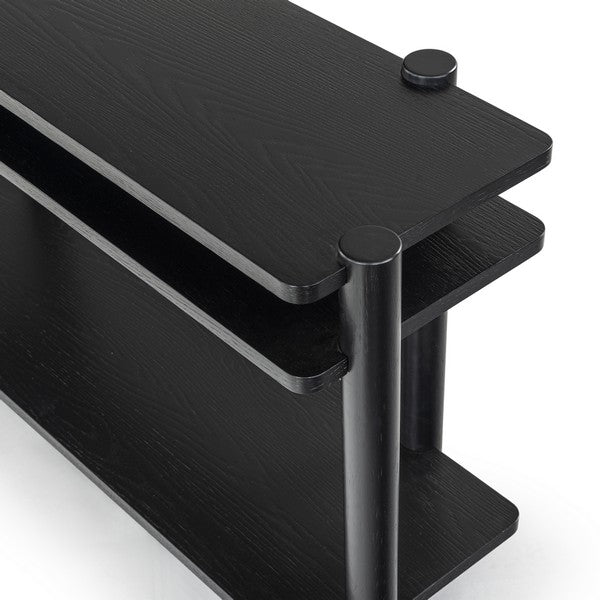 Orsano 60 in. Solid Rubberwood Console Table - Black