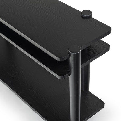 Orsano 60 in. Solid Rubberwood Console Table - Black
