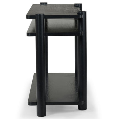 Orsano 60 in. Solid Rubberwood Console Table - Black