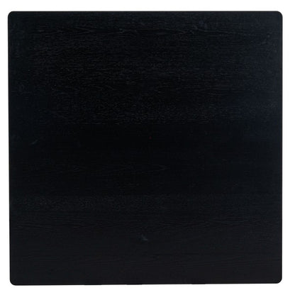 Agnano 42 in. Solid Rubber Wood Coffee Table - Black