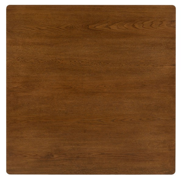 Agnano 42 in. Solid Rubber Wood Coffee Table - Medium Oak