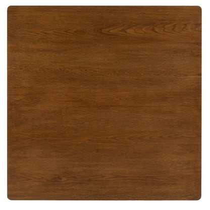 Agnano 42 in. Solid Rubber Wood Coffee Table - Medium Oak