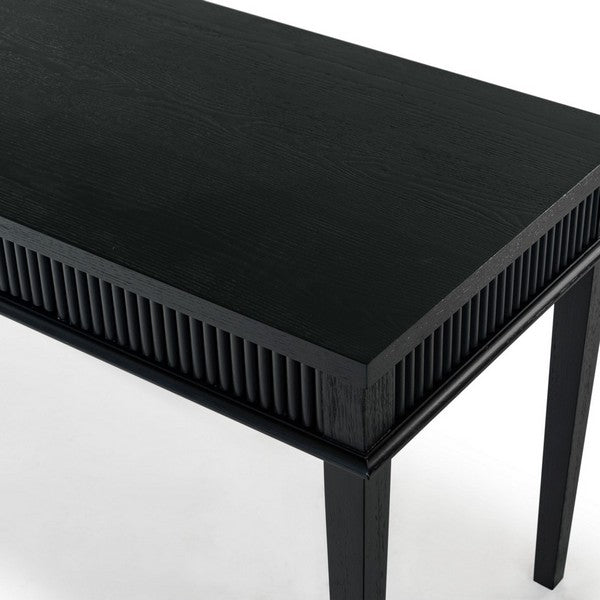 Spoleto 60 in. Rubber Wood Desk - Black
