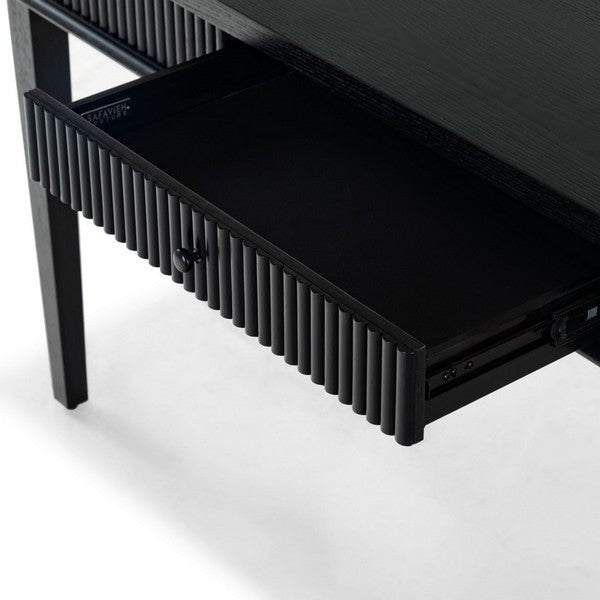 Spoleto 60 in. Rubber Wood Desk - Black